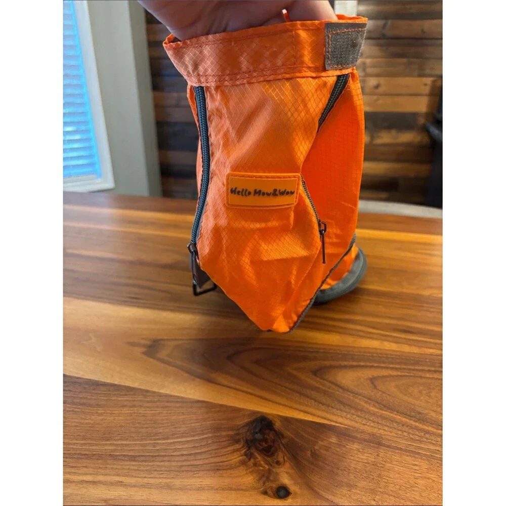 Hello Mow & Wow Orange and Mesh Animal Dog Cat Transport Travel Grooming Bag